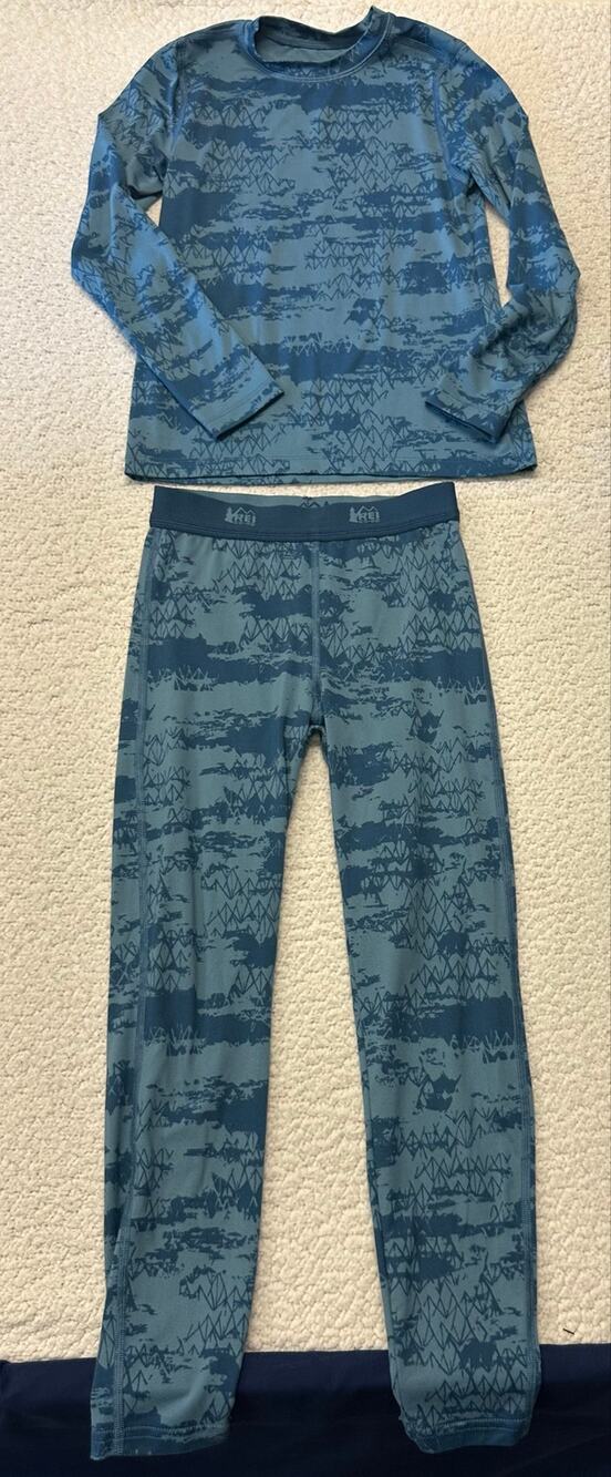 REI Kids Baselayer Set Shirt and Pants Small